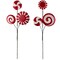 17" Peppermint Lollipop Spray Picks - Set of 6, 2 Different Styles - Perfect for Holiday Arrangements, Decor - Festive Seasonal Accents, Floral Home by Artificial Flowers
